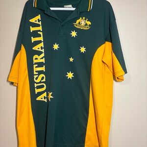 Australia Green & Gold Polo Shirt 4XL